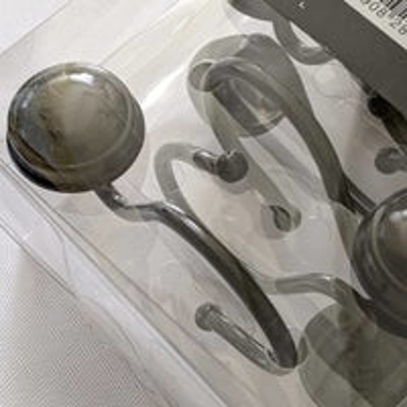 New Threshold Set of 12 Shower Hooks oil rubbed bronze rustproof - Picture 3 of 3